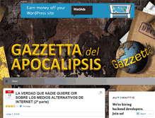 Tablet Screenshot of gazzettadelapocalipsis.com